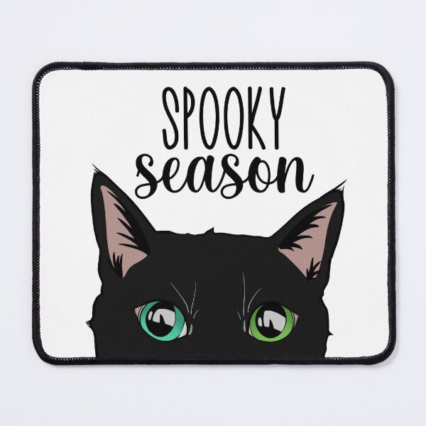 Item preview, Black Cat & "spooky season" design, Halloween design designed and sold by gracesaliscad.