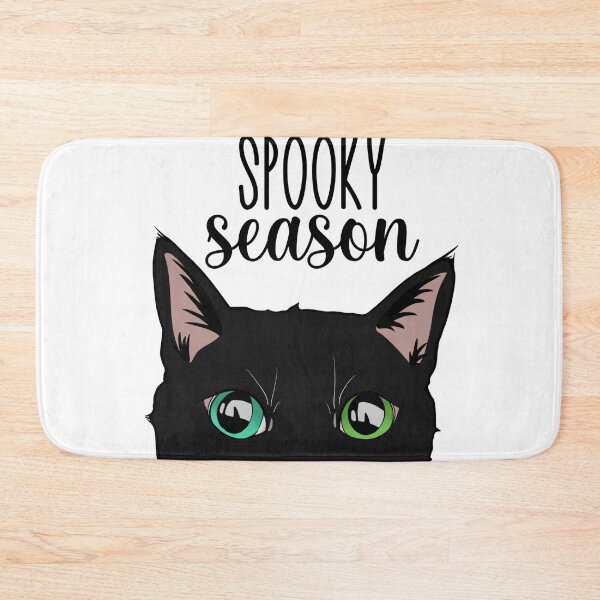 Item preview, Black Cat & "spooky season" design, Halloween design designed and sold by gracesaliscad.