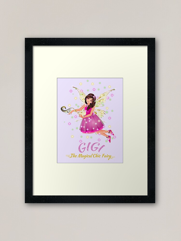 Alternate view of Gigi Sparkles in Pink™ Framed Art Print