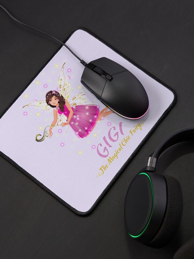 Thumbnail 4 of 5, Mouse Pad, Gigi Sparkles in Pink™ designed and sold by TeelieTurner.