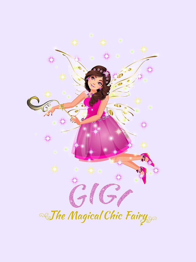 Thumbnail 3 of 3, Drawstring Bag, Gigi Sparkles in Pink™ designed and sold by TeelieTurner.