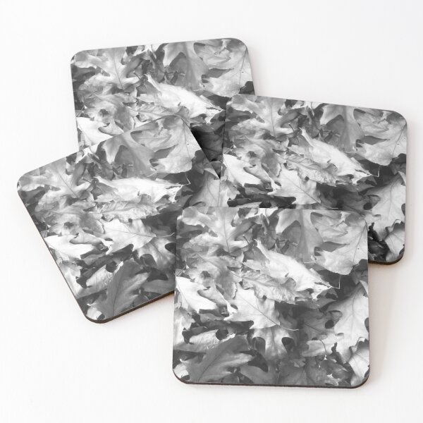 Item preview, Black and White Fall Leaves designed and sold by Kathleen Douglas.