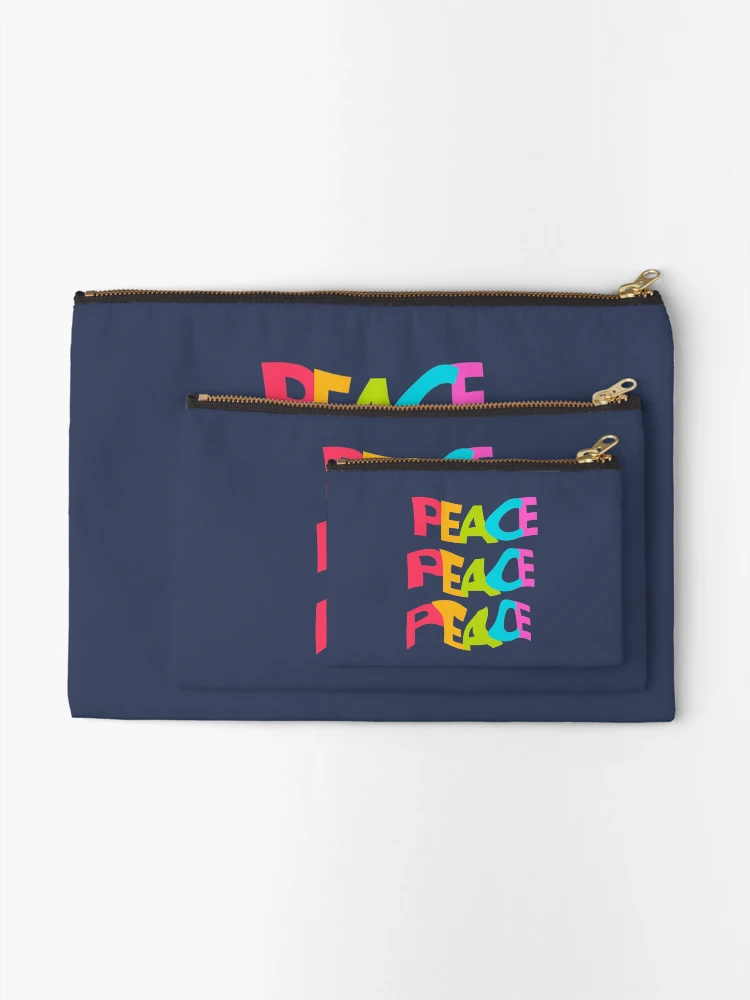 Thumbnail 2 of 4, Zipper Pouch, Peace designed and sold by RKMR.