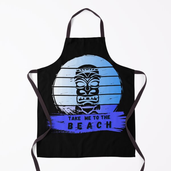 Item preview, Take Me To The Beach, Show Me your Tikis, blue ocean waves designed and sold by Sun Sand & Sea Art.