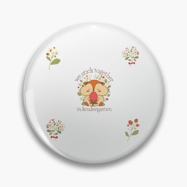 Item preview, We stick together in kindergarten, cute lil' critter eating strawberries sticker pack design designed and sold by Auntieck.