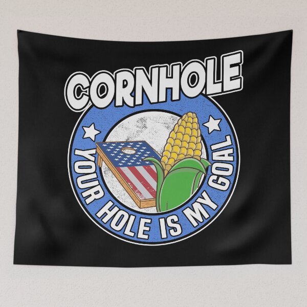 Item preview, Cornhole Your Hole Is My Goal American Flag Logo Corn Hole designed and sold by Stronzi.