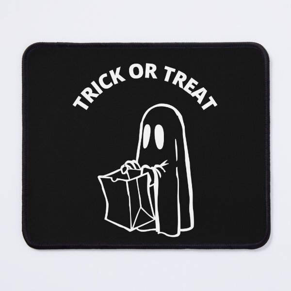 Item preview, Trick or treat ghost with a paper bag designed and sold by Dreamingnewfie.