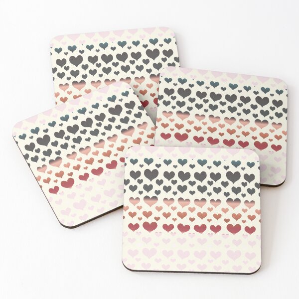 Item preview, Red Black Heart Clouds Pattern designed and sold by ViewerEqualsPhoton.
