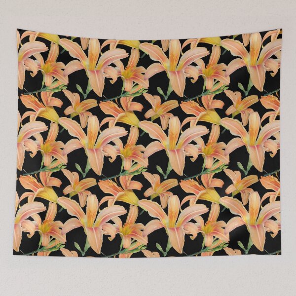 Item preview, Tiger Lilies on Black 5748 designed and sold by Art in My Loft.