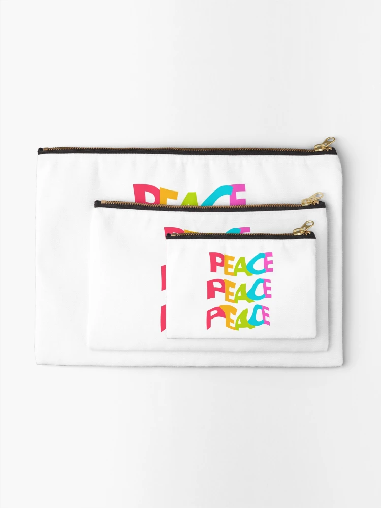 Thumbnail 2 of 4, Zipper Pouch, Peace designed and sold by RKMR.