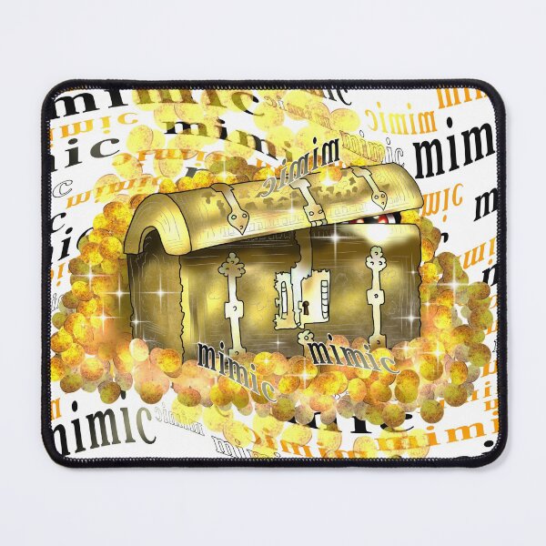 Item preview, gold dnd mimic chest with gold coins designed and sold by CuisineCat.