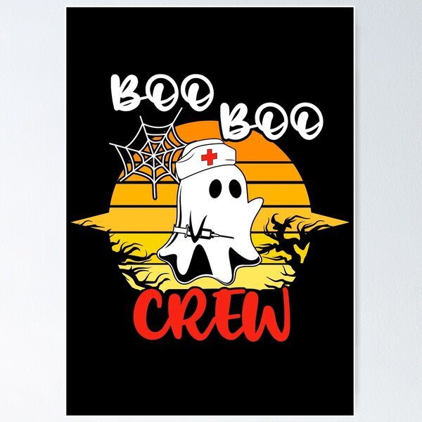 Item preview, Retro ghost boo boo crew Halloween - men/kids/ women / Halloween  designed and sold by Designs Of all kinds.