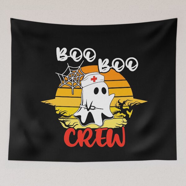 Item preview, Retro ghost boo boo crew Halloween - men/kids/ women / Halloween  designed and sold by Designs Of all kinds.