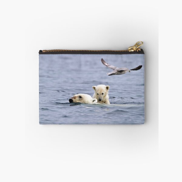 Item preview, Swimming Ice Bear Mother and Cub designed and sold by Michael S Nolan.