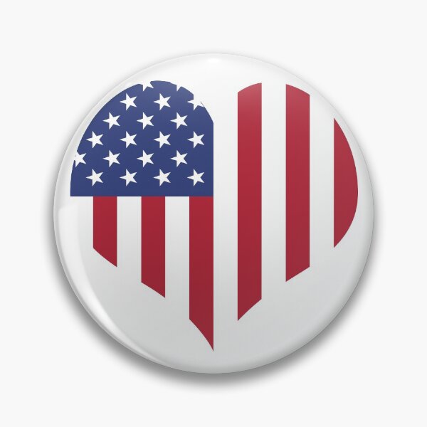 Item preview, Stars and Stripes USA Flag Heart designed and sold by srgreen.