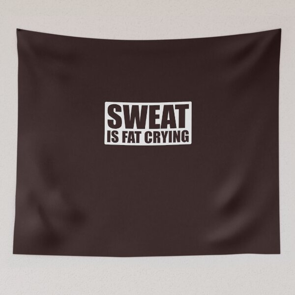 Item preview, Sweat Is Fat Crying Funny Weightlifter Runner Gift T-Shirt designed and sold by AlwaysAwesome.
