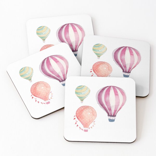 Item preview, hot air balloon watercolor designed and sold by hbnhicham.