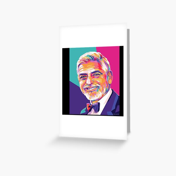 George Clooney Greeting Cards Redbubble