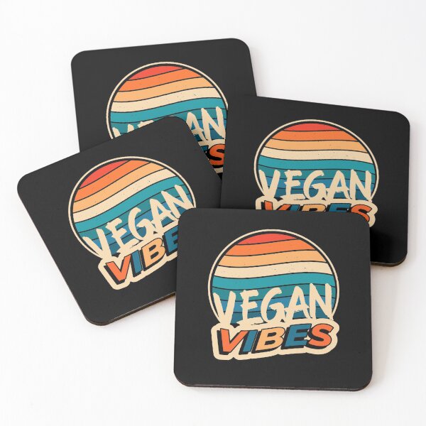Item preview, Vegan Vibes Retro Sunset Colorful designed and sold by nanogarbanzo.