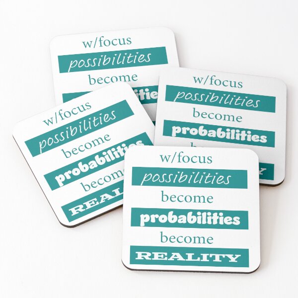 Item preview, With focus possibilities become probabilities become reality designed and sold by Plumtree81.