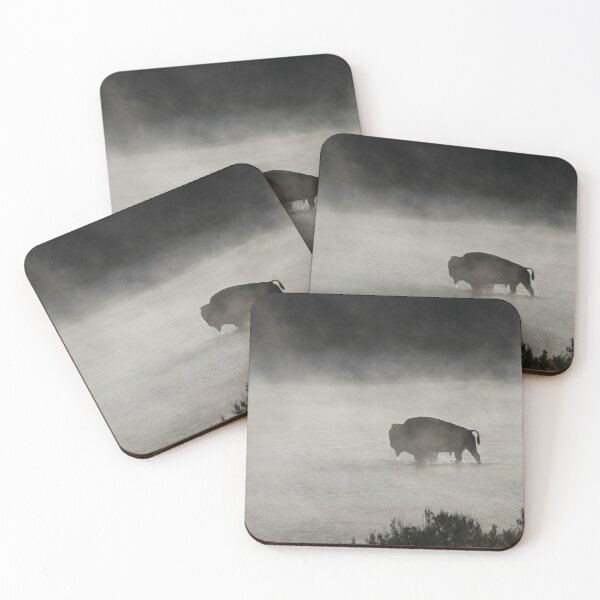 Item preview, Black and White Buffalo photograph designed and sold by ElishaKayne.