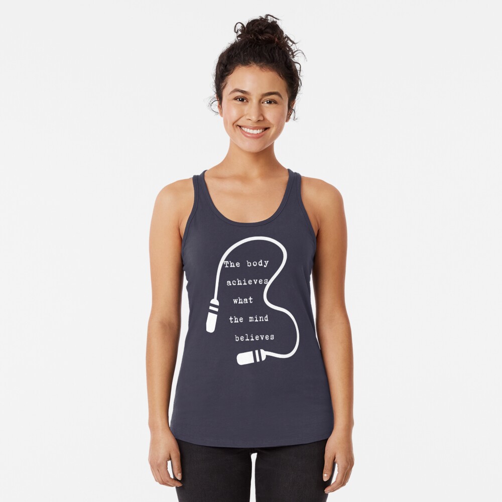 Womens Inspirational Workout Shirts the Body Achieves What the Mind  Believes Cute Gym Tank Tops Personal Trainer Shirt Motivational Fitness 