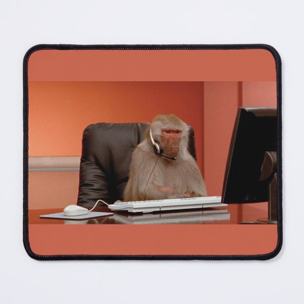 Item preview, Baboon at Work designed and sold by Meme Economy.