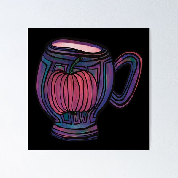 Item preview, Neon Fairy Tale Pastel Pumpkin Magic Brew designed and sold by ZaraRoza.