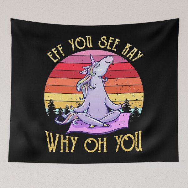 Item preview, Eff You See Kay Why Oh You Unicorn Retro Vintage  designed and sold by dunhamo.