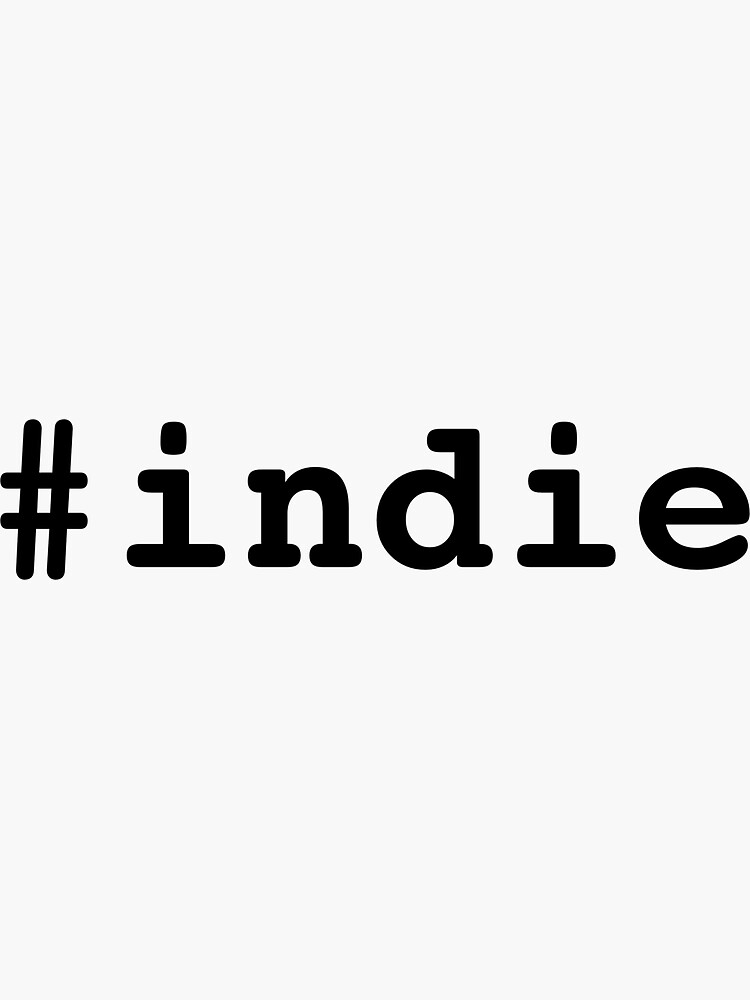 Hashtag Indie - Black by mitchallen