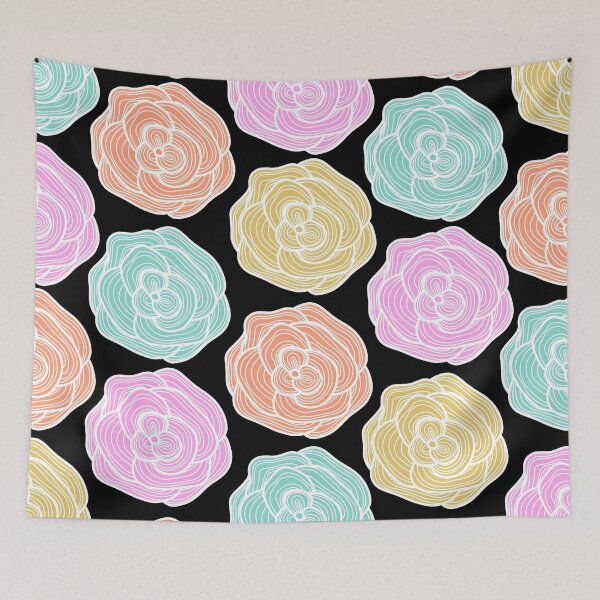 Item preview, Detailed Roses on Black designed and sold by passionatelyem.