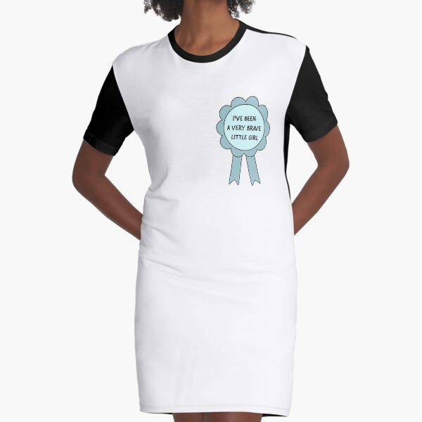 Where's My Treat? I've Been A Very Brave Little Girl | Tiktok Meme Graphic T-Shirt Dress