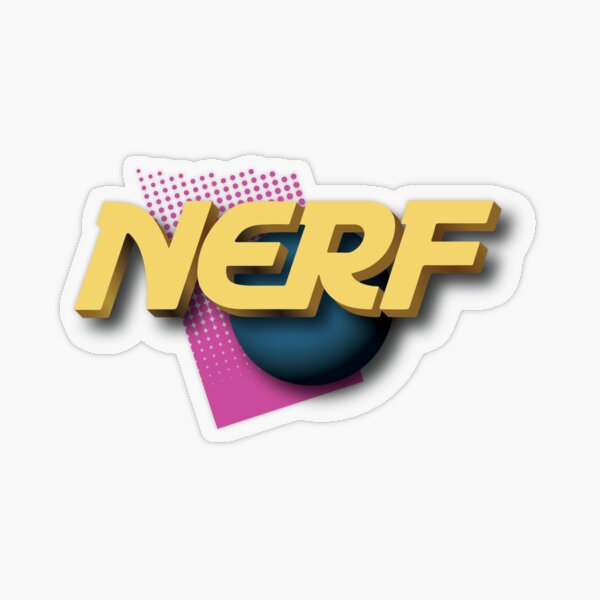 Retro Nerf Logo Decal