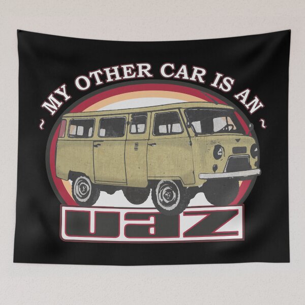 Item preview, My other car is an UAZ 452 V (on black) designed and sold by Groenendijk.