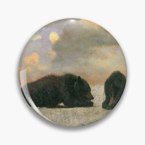 Item preview, 'Grizzly Bears' by Bierstadt (Reprint) designed and sold by Classic Visions Gallery.