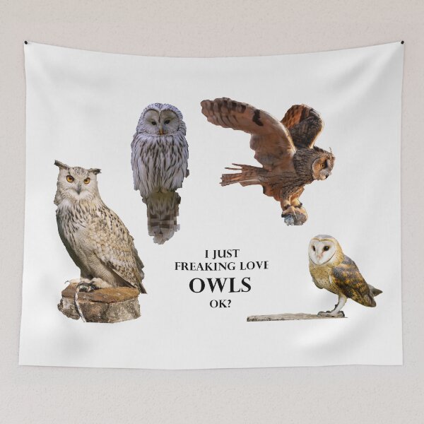 Item preview, I Just Freaking Love Owls Ok designed and sold by autumnchu.