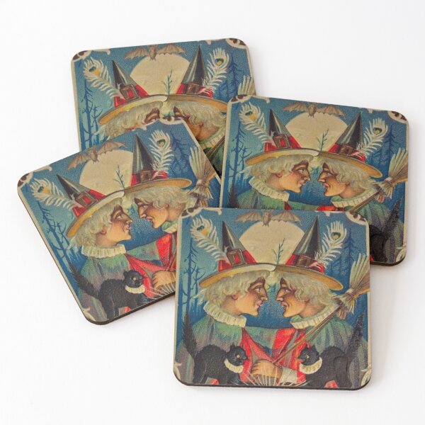 Item preview, Vintage Halloween Witches designed and sold by Retro Salt.