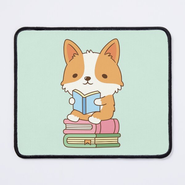 Item preview, Cute Corgi Loves To Read Books designed and sold by rustydoodle.