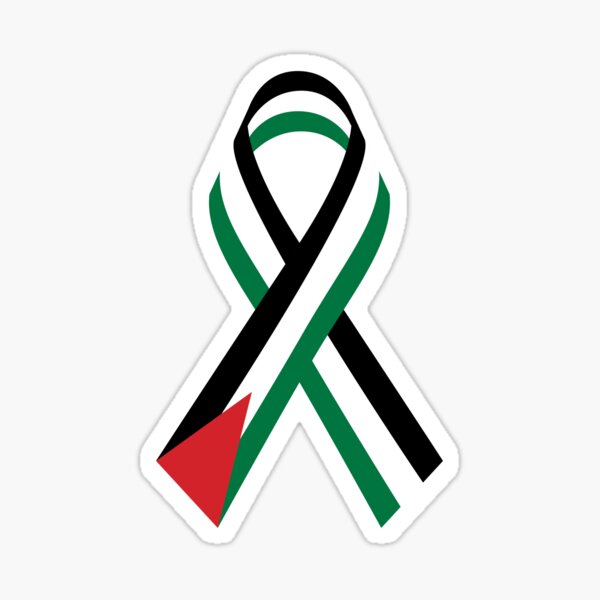 Item preview, Palestinian Flag Ribbon Solidarity with Palestine Freedom designed and sold by Hurriyyatee.