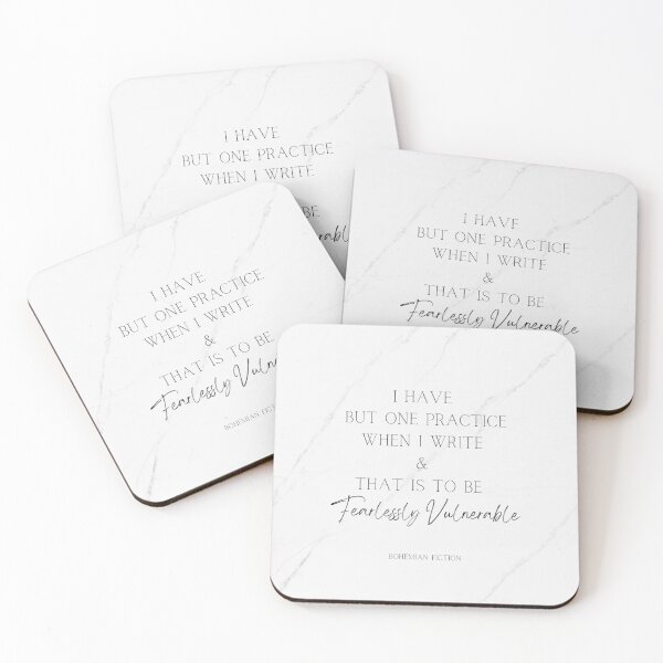 Item preview, Original Quote: "I have but one practice when I write & that is to be fearlessly vulnerable"  designed and sold by BohemianFiction.