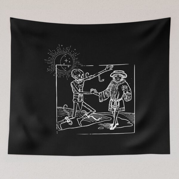 Item preview, Dance Of Death Macabre Skeleton Skull Halloween Gift Idea- Crescent Moon designed and sold by DKA-2ndBoy.