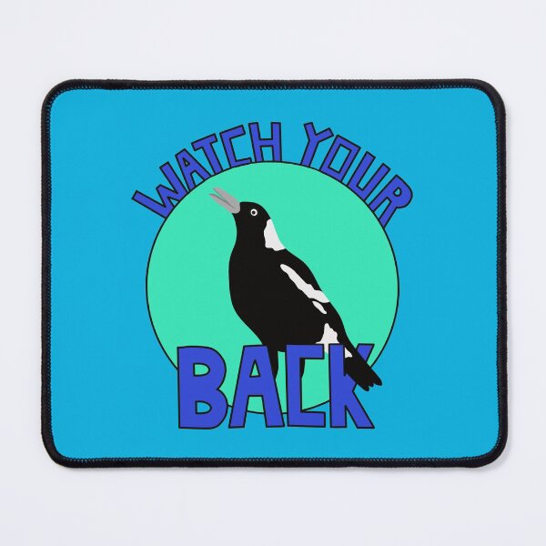Item preview, Watch Your Back Australian Magpie on Blue designed and sold by Digitaldingo.