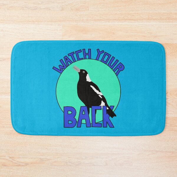 Item preview, Watch Your Back Australian Magpie on Blue designed and sold by Digitaldingo.