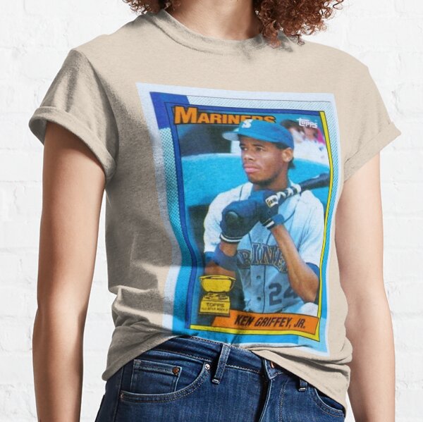 Ken Griffey Jr Mariners Home Run T-Shirt from Homage. | Teal | Vintage Apparel from Homage.