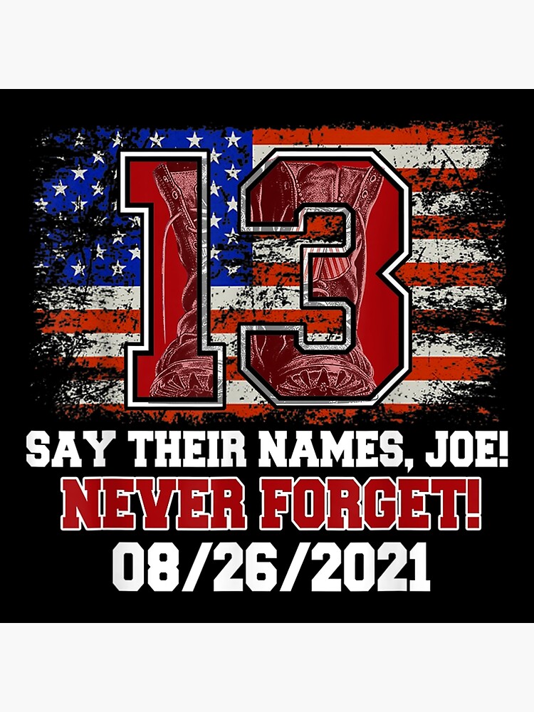 Say Their Names Joe 13 Soldiers Never Forget Premium Matte Vertical