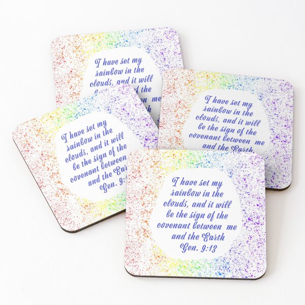 Item preview, Genesis 9:13 Bible Verse Rainbow Pattern designed and sold by KTCreativeSide.
