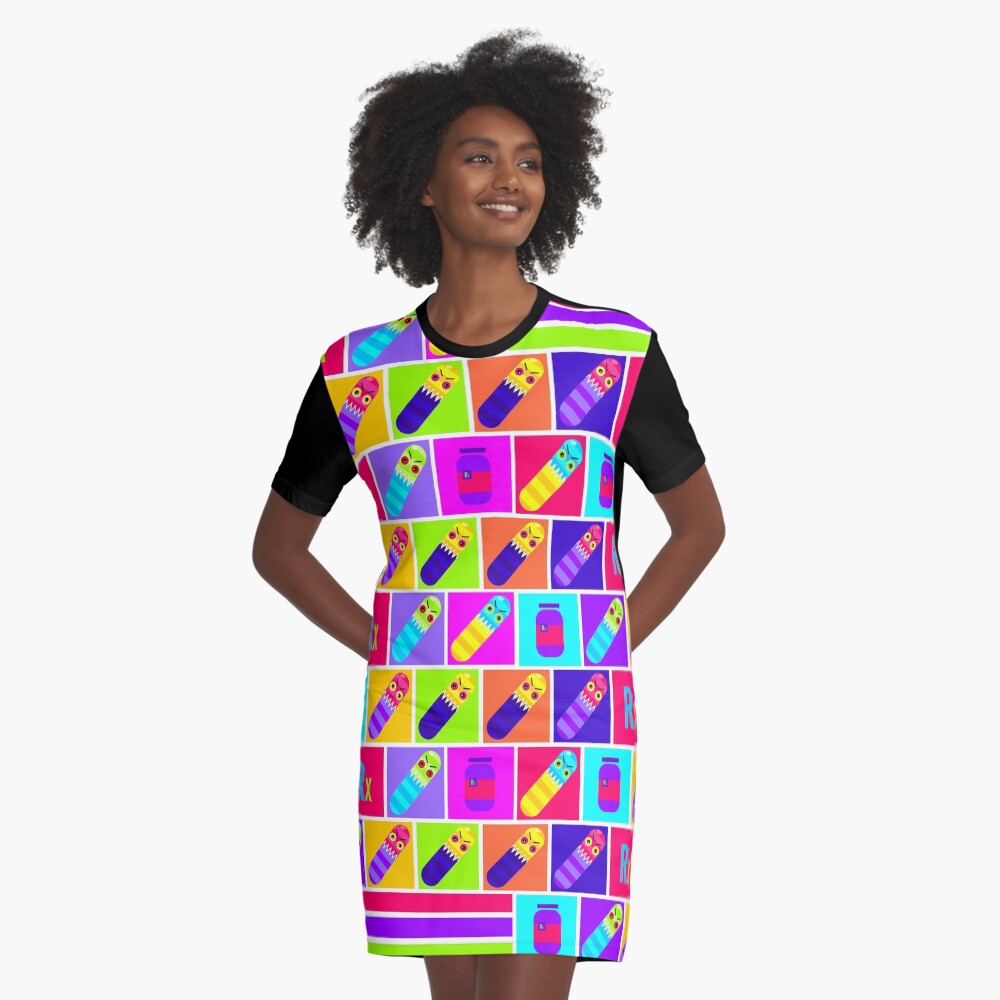 Item preview, Graphic T-Shirt Dress designed and sold by lunesmeart0212.