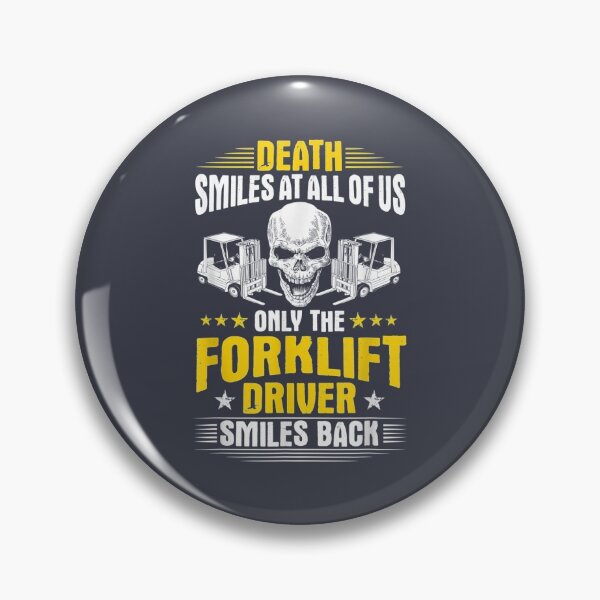 Artikelvorschau, Gabelstaplerfahrer lächelt Fahrer T-Shirt entworfen und verkauft von TateTitle7.