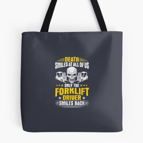 Item preview, Forklift Operator Smiles Driver T-Shirt designed and sold by TateTitle7.