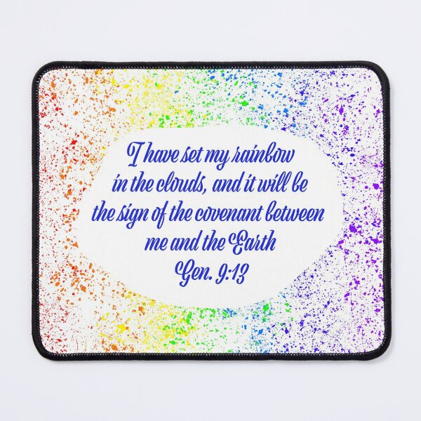 Item preview, Genesis 9:13 Bible Verse Rainbow Pattern designed and sold by KTCreativeSide.